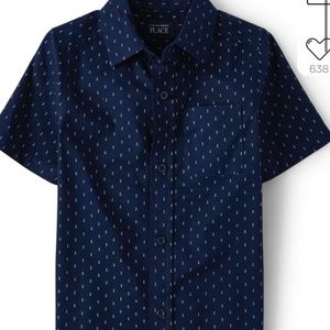 Boys button down short sleeve shirt